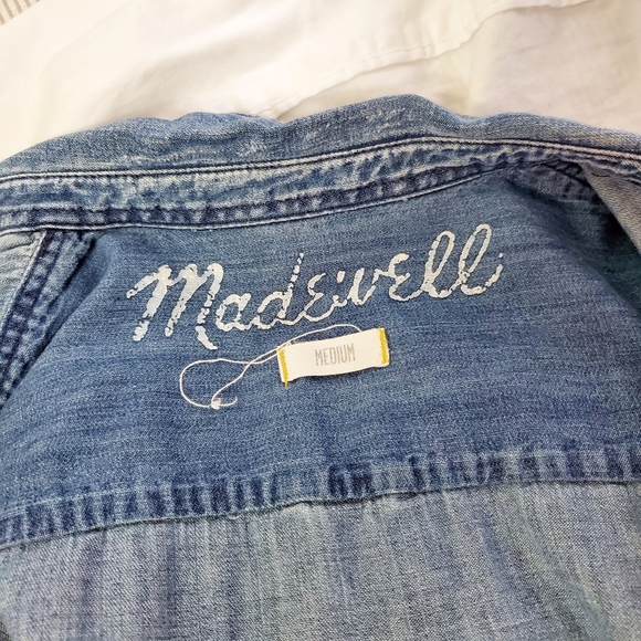 MADEWELL Denim Boyshirt in Campground Wash M - Picture 4 of 10